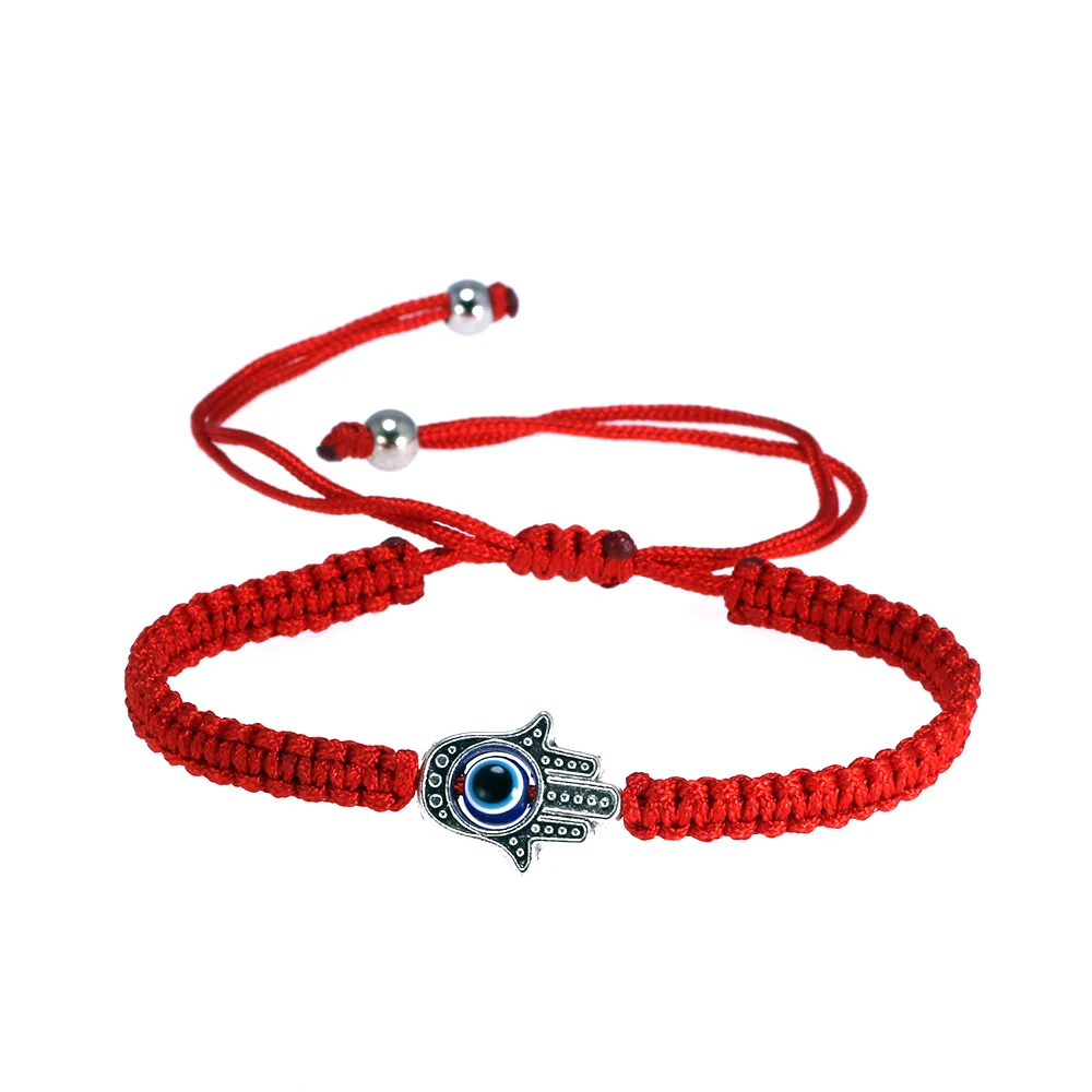 Hand Braided Lucky Red String Charm Bracelet Women Men Blue Eye Round Beads Bracelet NAZAR BONCUK Friendship Jewelry 
Hand Braided Lucky Red String Charm Bracelet Women Men Blue Eye Round Beads Bracelet NAZAR BONCUK Friendship Jewelry