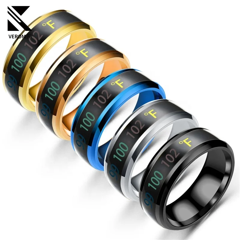VEROMCA Temperature Ring Titanium Steel Mood Emotion Feeling Intelligent Temperature Sensitive Rings for Women Men, Silvet,gold,rose gold,black
VEROMCA Temperature Ring Titanium Steel Mood Emotion Feeling Intelligent Temperature Sensitive Rings for Women Men, Silvet,gold,rose gold,black