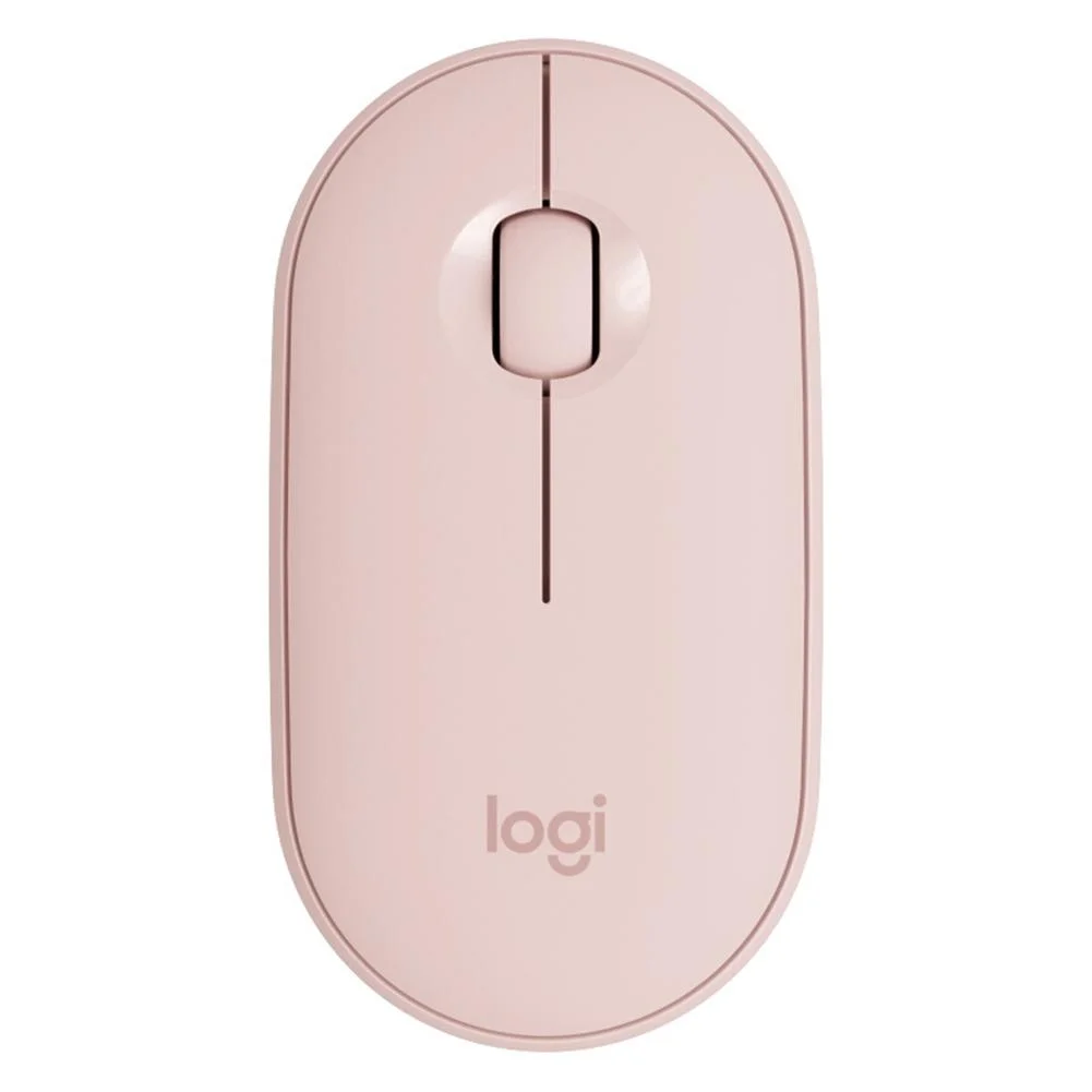 

Original Logitech Pebble M350 Pink Silent Wireless Office Mouse, Black,white,blue,pink,green