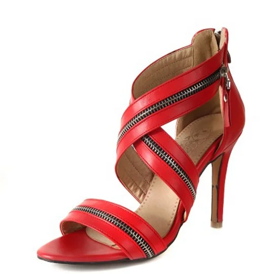 Low price bulk wholesale 10 cm women sandals crisscross zipper band high heels summer dress shoes fashion single band pumps, Black pink red
Low price bulk wholesale 10 cm women sandals crisscross zipper band high heels summer dress shoes fashion single band pumps, Black pink red