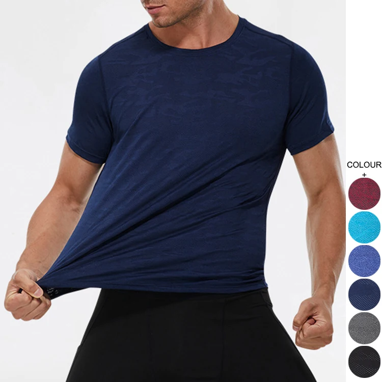 Men's sports short sleeve t-shirt men's loose casual camouflage sweat wicking fitness t-shirt, Customized color
Men's sports short sleeve t-shirt men's loose casual camouflage sweat wicking fitness t-shirt, Customized color