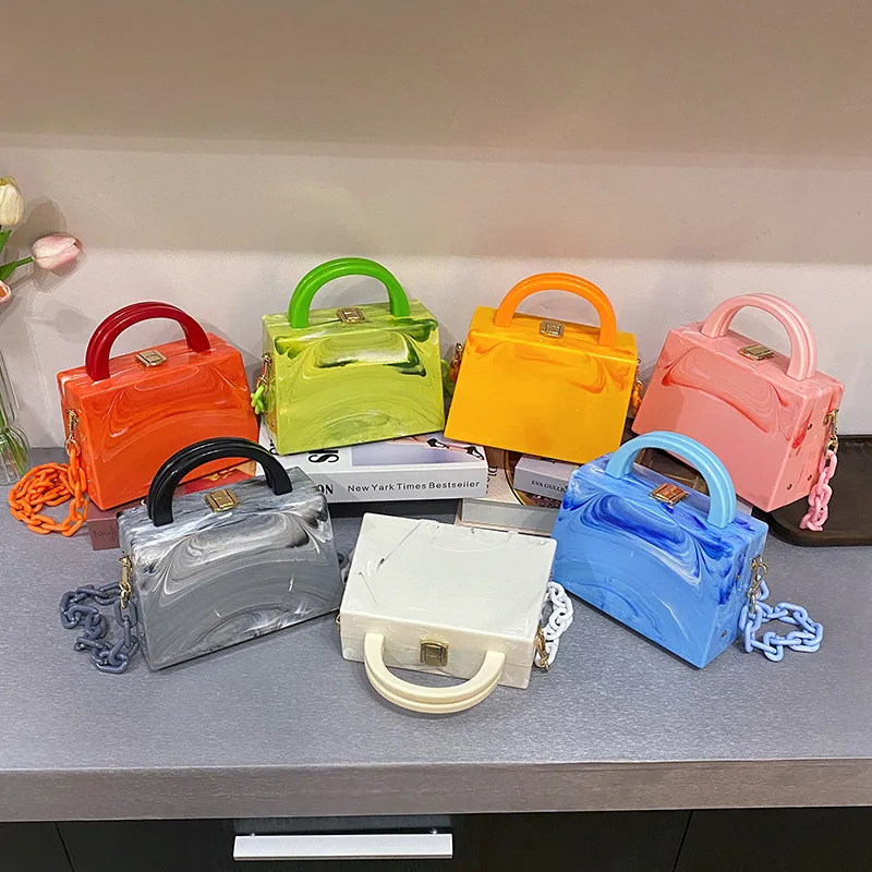 Fashion Acrylic Chain Messenger Bag New Box Popular Bags Women Handbags Ladies Luxury, Customized color
Fashion Acrylic Chain Messenger Bag New Box Popular Bags Women Handbags Ladies Luxury, Customized color