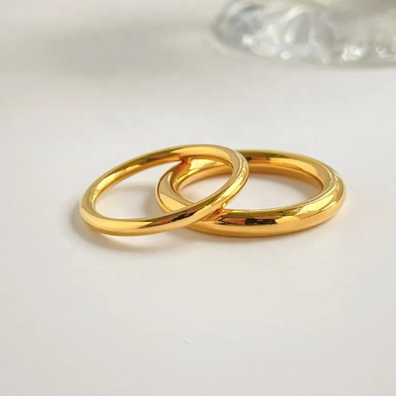 MICCI Wholesale Custom Non Tarnish Free Waterproof Minimalist Jewelry 18K Gold Plated Stainless Steel Circle Wire Finger Ring, 18k gold color
MICCI Wholesale Custom Non Tarnish Free Waterproof Minimalist Jewelry 18K Gold Plated Stainless Steel Circle Wire Finger Ring, 18k gold color
