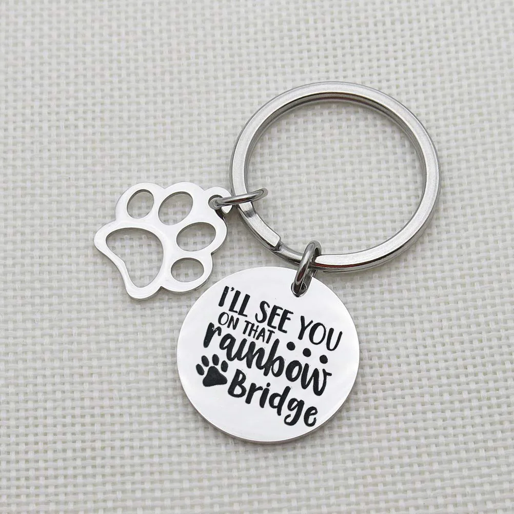 New Hollow Paw Print Dog Tag Keychain Letter Printed Stainless Steel Dog Paw Pendant Keychain
New Hollow Paw Print Dog Tag Keychain Letter Printed Stainless Steel Dog Paw Pendant Keychain