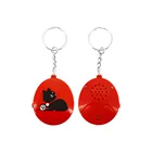 Plastic Recordable Sound Keyring,Mini Oval Voice Music Talking Keychain for promotion