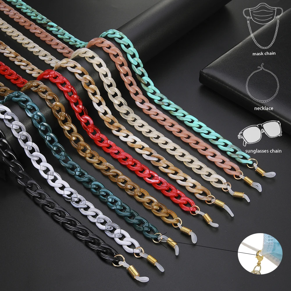 2021 New Acrylic Sunglasses Chain for Women Anti-slip Reading Glasses Strap Neck Chain Holder Eyewear Masked Cords Accessories, As shown
2021 New Acrylic Sunglasses Chain for Women Anti-slip Reading Glasses Strap Neck Chain Holder Eyewear Masked Cords Accessories, As shown