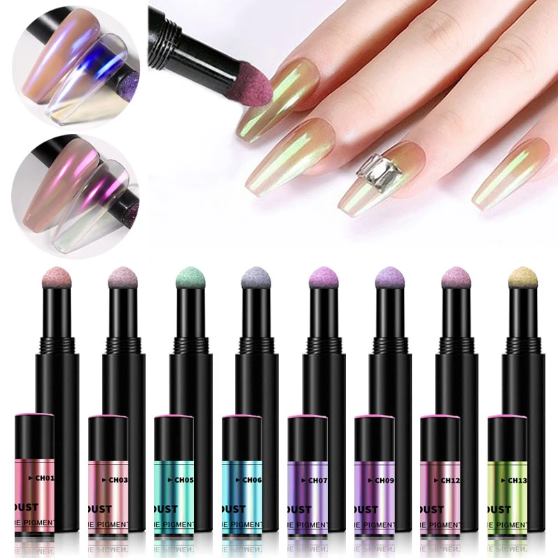 Aurora Colorful Nail Powder Air Cushion Pen Holo Mirror Nail Art Pigment Semi-Transparent Neon Acrylic Powders UV Gel Decoration, 8 colors as picture show
Aurora Colorful Nail Powder Air Cushion Pen Holo Mirror Nail Art Pigment Semi-Transparent Neon Acrylic Powders UV Gel Decoration, 8 colors as picture show