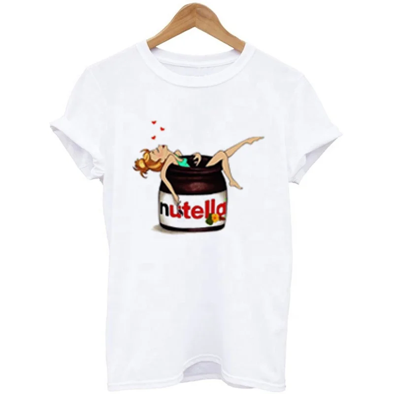 2020 T Shirt Ladies Can Printing Fitted Womens T Shirt Cotton Nutella T Shirt, Picture
2020 T Shirt Ladies Can Printing Fitted Womens T Shirt Cotton Nutella T Shirt, Picture