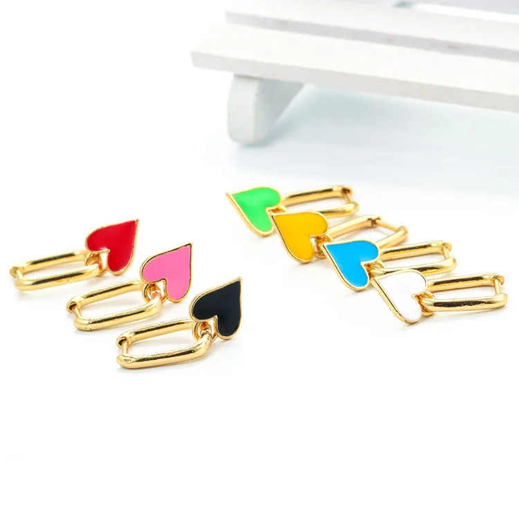 EC1184 Chic Delicate Spring Rainbow Neon Enamel Heart Charm Huggies Earrings for Women,Valentines Jewelry Gift, Multicolor
EC1184 Chic Delicate Spring Rainbow Neon Enamel Heart Charm Huggies Earrings for Women,Valentines Jewelry Gift, Multicolor