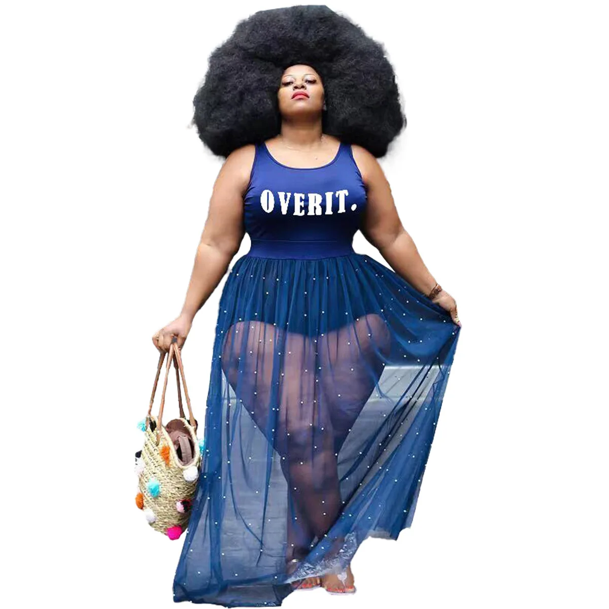 2021 Trending 5XL Women Clothing Summer Beading Mesh Dress Cover Up Plus Size Dresses
2021 Trending 5XL Women Clothing Summer Beading Mesh Dress Cover Up Plus Size Dresses