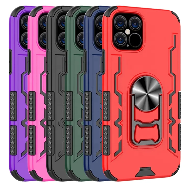 Factory Supply Luxury Magnetic Adsorption Phone Case Metal Ring Holder Mobile Phone Cover for iPhone 12, Multi colors
Factory Supply Luxury Magnetic Adsorption Phone Case Metal Ring Holder Mobile Phone Cover for iPhone 12, Multi colors