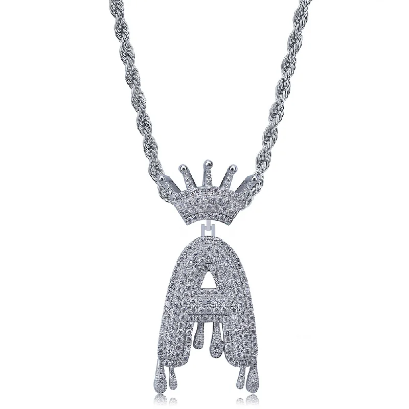 Retro Crown Letter Hip Hop Jewelry Plated Color Copper Charm Necklaces For Women Fashion Zircon Men's Pendant Necklace
Retro Crown Letter Hip Hop Jewelry Plated Color Copper Charm Necklaces For Women Fashion Zircon Men's Pendant Necklace