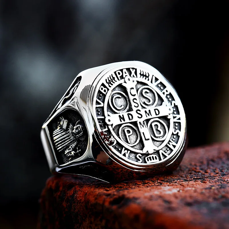 SS8-1047R New Updated Design Stainless Steel CSSML Ring For Men Religious Cross CSPB Personality Jewelry Wholesale Gift
SS8-1047R New Updated Design Stainless Steel CSSML Ring For Men Religious Cross CSPB Personality Jewelry Wholesale Gift
