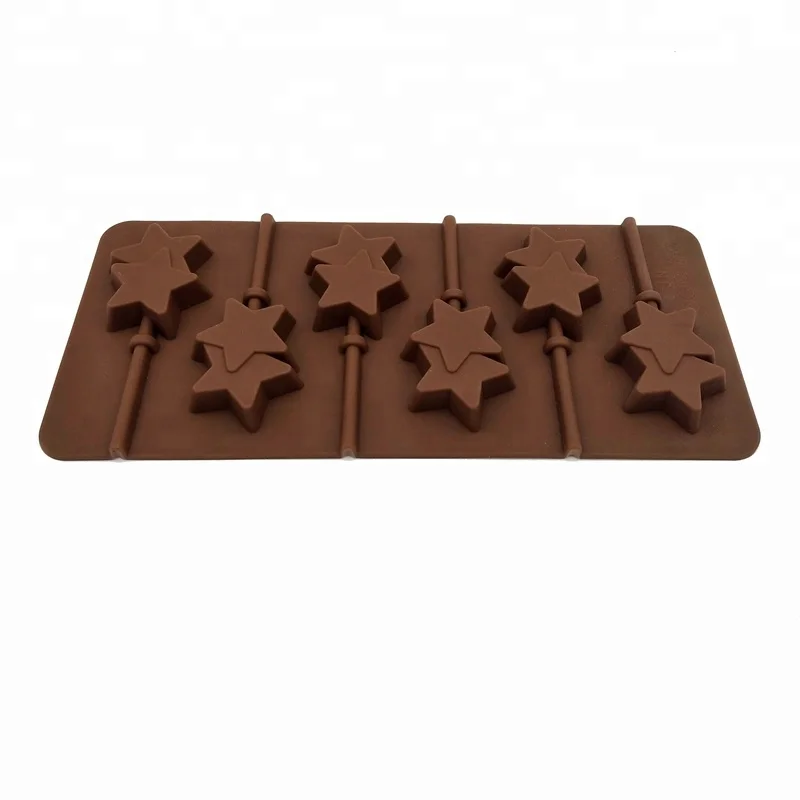 Silicone Mold 6 Lattices Double Pentagram Lollipop Mold Diy Star Chocolate Mold Comes With Plastic Rod
Silicone Mold 6 Lattices Double Pentagram Lollipop Mold Diy Star Chocolate Mold Comes With Plastic Rod