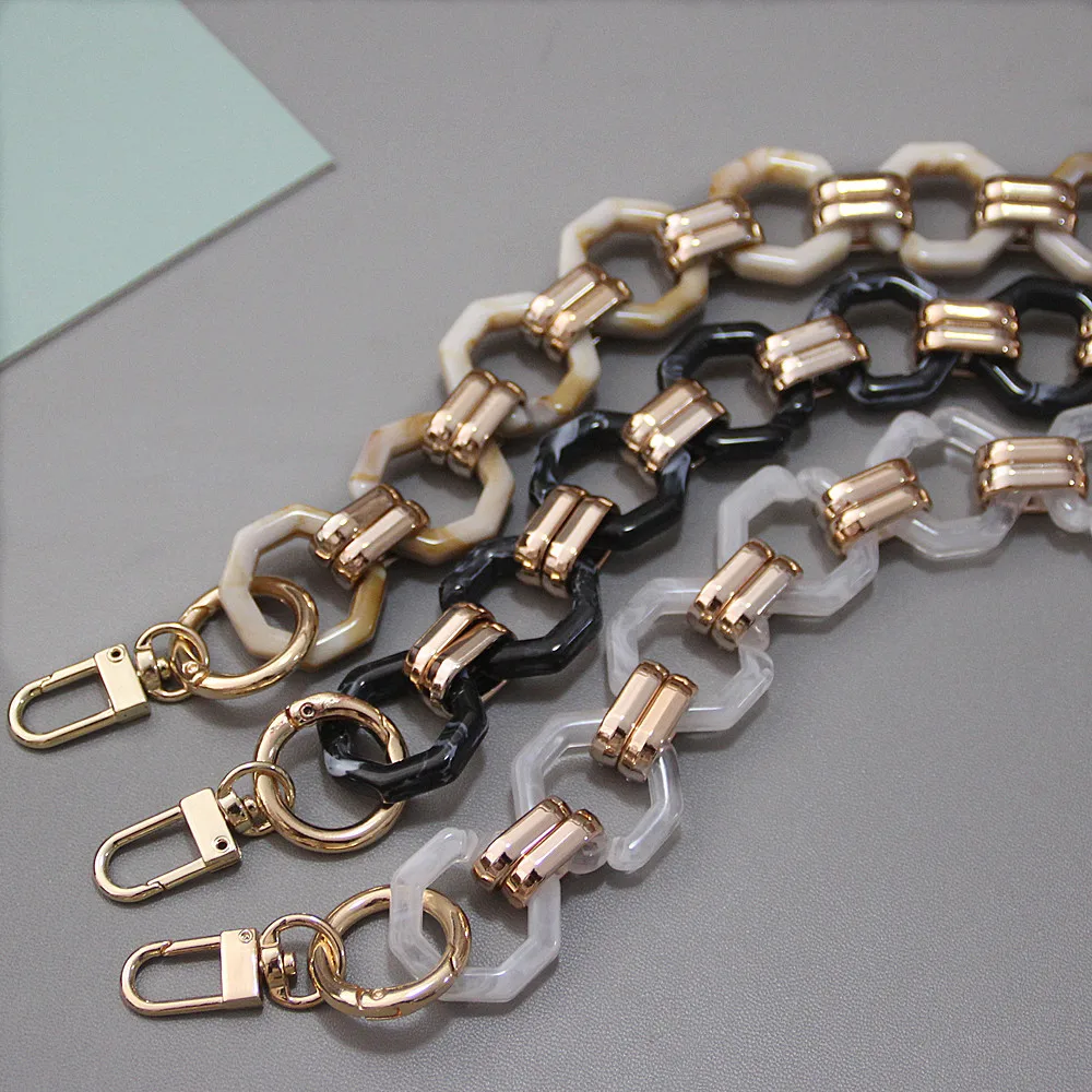 ZONESIN Wholesale Vintage Octagon Gold Metal Chain Bag Acrylic Straps, Black, white, cream
ZONESIN Wholesale Vintage Octagon Gold Metal Chain Bag Acrylic Straps, Black, white, cream