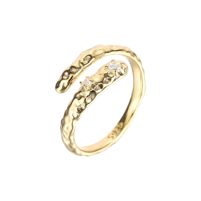 INS Trend Gold Rings Zircon 925 Sterling Silver 18K Adjustable Fashion Rings for Women
INS Trend Gold Rings Zircon 925 Sterling Silver 18K Adjustable Fashion Rings for Women