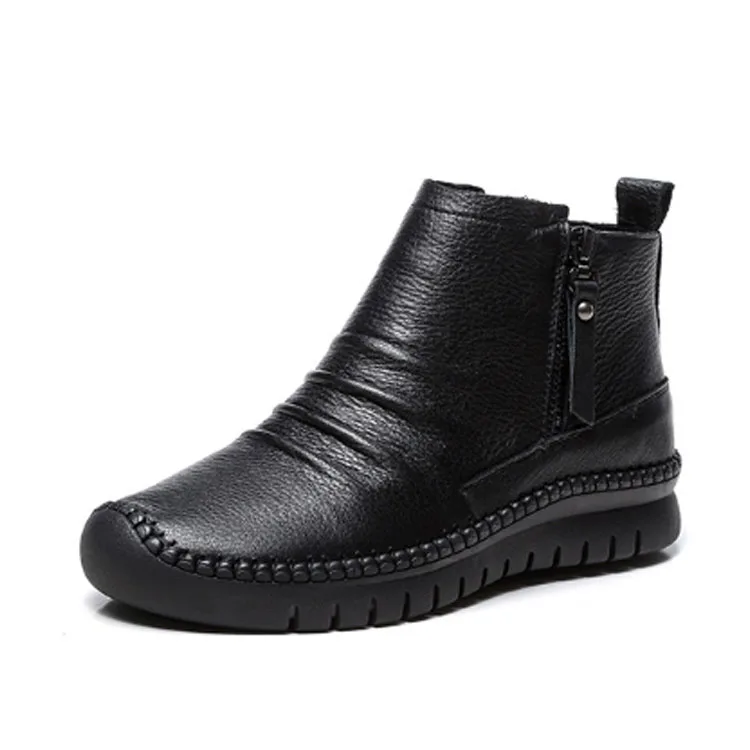 High quality women's autumn and winter rubber work boots casual hiking soft women leather shoes handtailor black boots women
High quality women's autumn and winter rubber work boots casual hiking soft women leather shoes handtailor black boots women