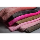 Wholesale 100% Polyester Knit Lining Long Pile Plush Faux Faux Rabbit Fur Fabric