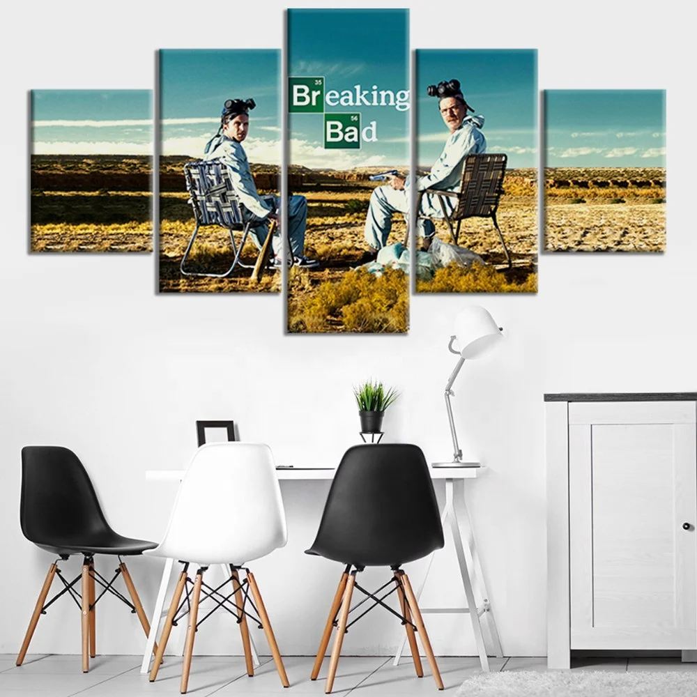 5 Pieces TV Drama Character Breaking Bad Poster Wall Paintings Vintage Room Decor Bedroom Wall Decoration, Multiple colours
5 Pieces TV Drama Character Breaking Bad Poster Wall Paintings Vintage Room Decor Bedroom Wall Decoration, Multiple colours