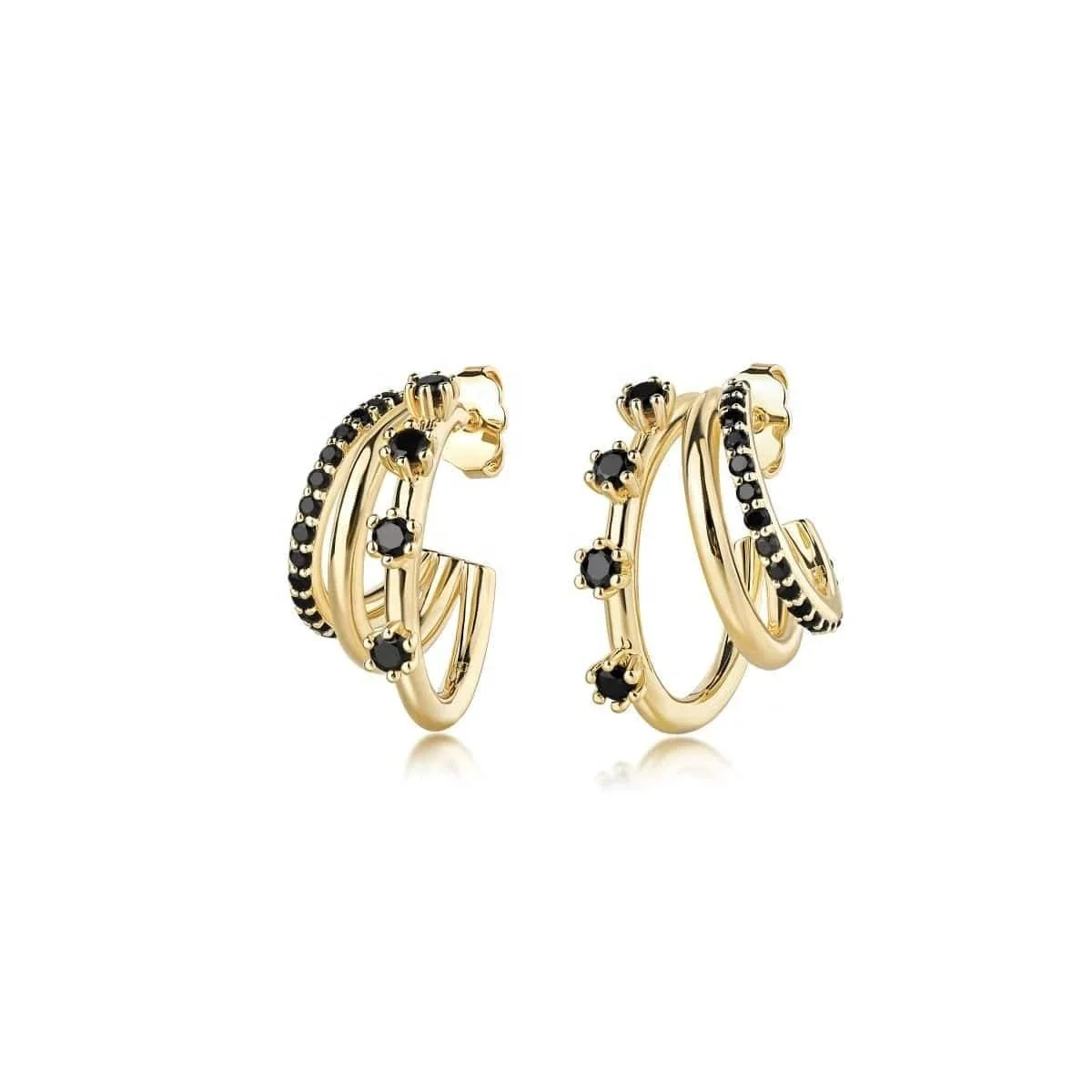 Desbloqueio 925 Sterling Silver Pave Black CZ Colored Zirconia Triple Threat Hook Hoop Earring
Desbloqueio 925 Sterling Silver Pave Black CZ Colored Zirconia Triple Threat Hook Hoop Earring