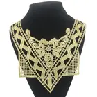 Applique Lace Gold Star Neckline Iron on Embroidered Girls Dress Applique Body Lace Fabric Motif Trim Badges