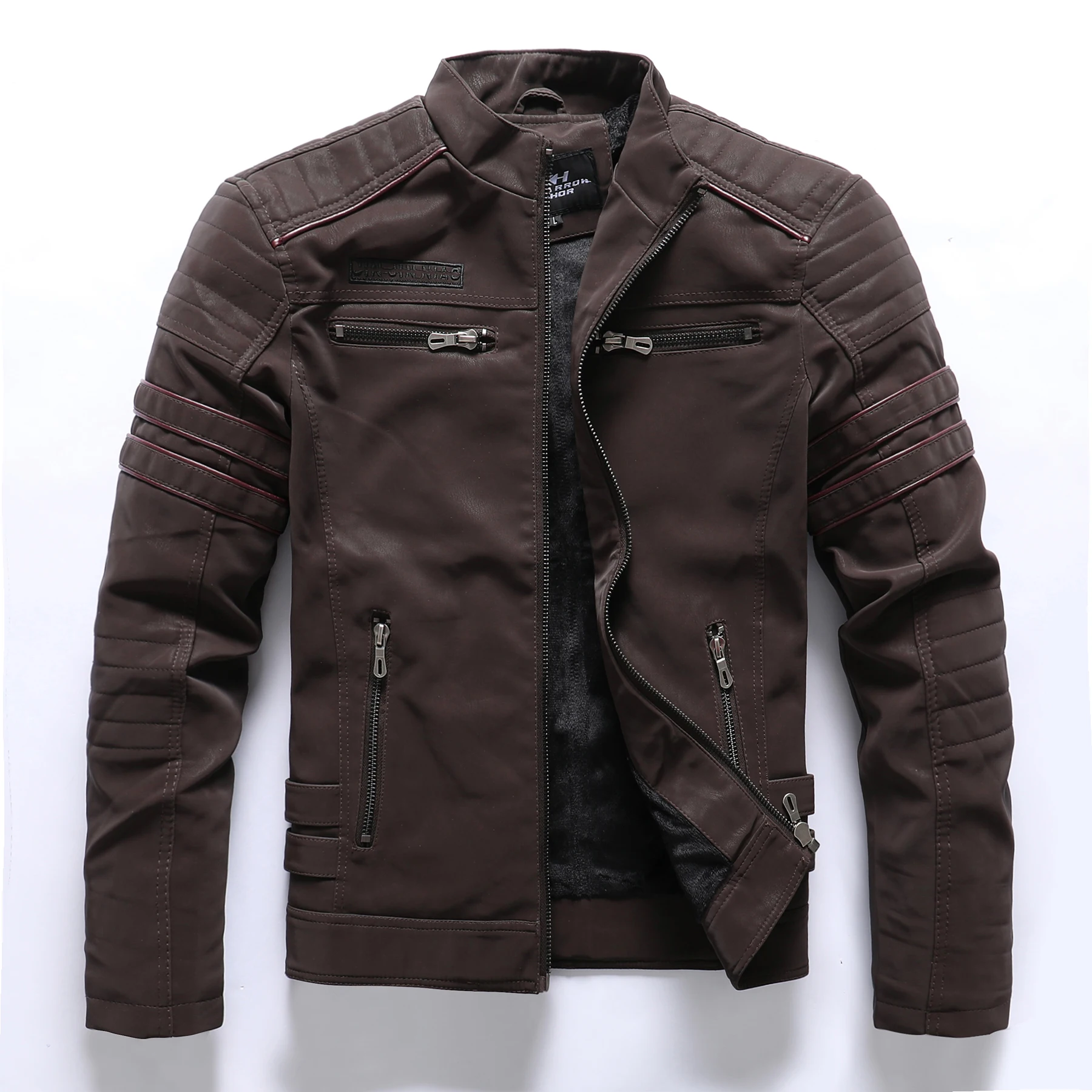 Men's Autumn Outwear faux PU Jacket Fashion Multiple Zipper Pockets Black Motorcycle Leather Jackets & Coats For Men
Men's Autumn Outwear faux PU Jacket Fashion Multiple Zipper Pockets Black Motorcycle Leather Jackets & Coats For Men
