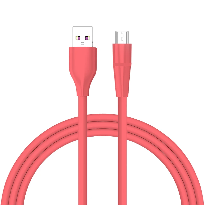 Wholesale on stock USB cable USB C carga rapida data cable, Purple/green/pink/red