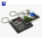 Personalized key chain Square (Double Sided) by Full Color Photo Lab sublimation keychain