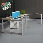 Modern furniture metal table frame triangle tube legs for office desk