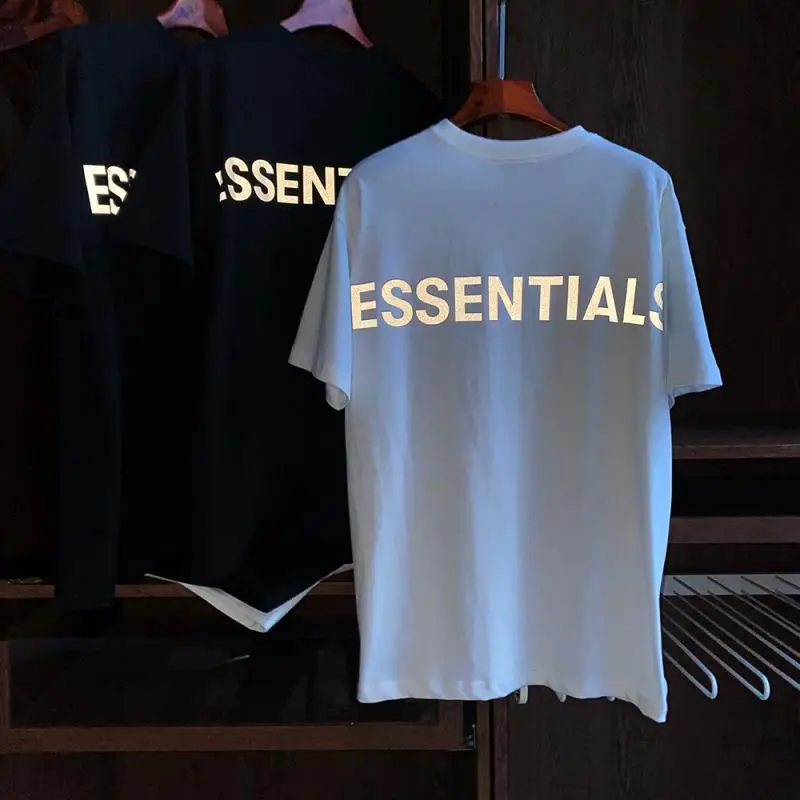 

Summer Men's 3M Reflective T-shirt Kanye West Loose Streetwear Custom Printing premium tshirt