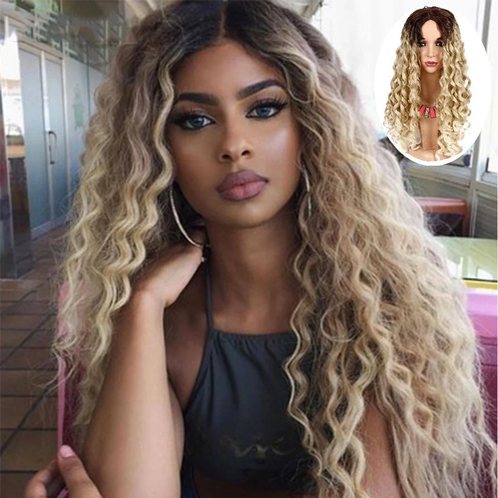 Cheap Hot Sale Fashion Long Wavy Curly Hair Wig Blonde Natural Full Wig For Lady Girl Beauty Woman
Cheap Hot Sale Fashion Long Wavy Curly Hair Wig Blonde Natural Full Wig For Lady Girl Beauty Woman