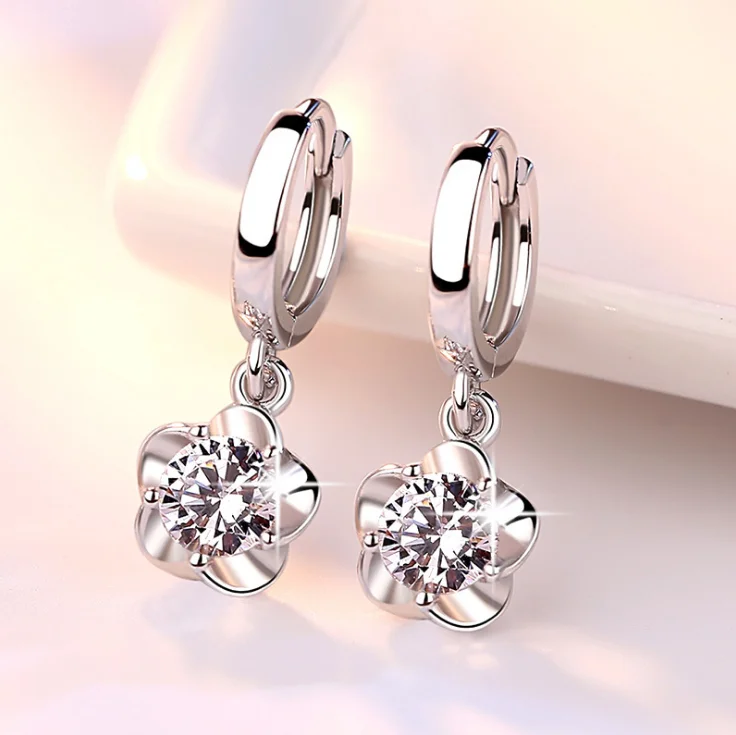 Fashion Design Flower Shape S925 Silver Earrings Hoop Earrings Fine Jewelry For Women Earrings
Fashion Design Flower Shape S925 Silver Earrings Hoop Earrings Fine Jewelry For Women Earrings