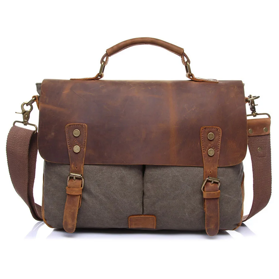 top sales Canvas Men's Handbag laptop bag leather Messenger Bag Casual Shoulder Bags for Men
top sales Canvas Men's Handbag laptop bag leather Messenger Bag Casual Shoulder Bags for Men