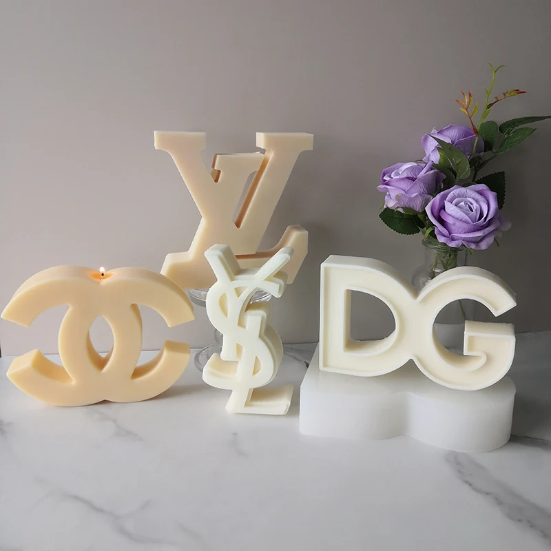 Home Decoration DIY Resin Crafts Casting Epoxy Resin Molds Big Letters Luxury Brand Logo Silicone Candle Mold, White
Home Decoration DIY Resin Crafts Casting Epoxy Resin Molds Big Letters Luxury Brand Logo Silicone Candle Mold, White