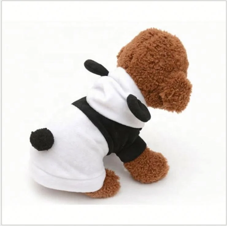 Fleece Fashion Dog Hoodie Panda Print Warm Clothes Autumn Winter Small Cute, White 
Fleece Fashion Dog Hoodie Panda Print Warm Clothes Autumn Winter Small Cute, White