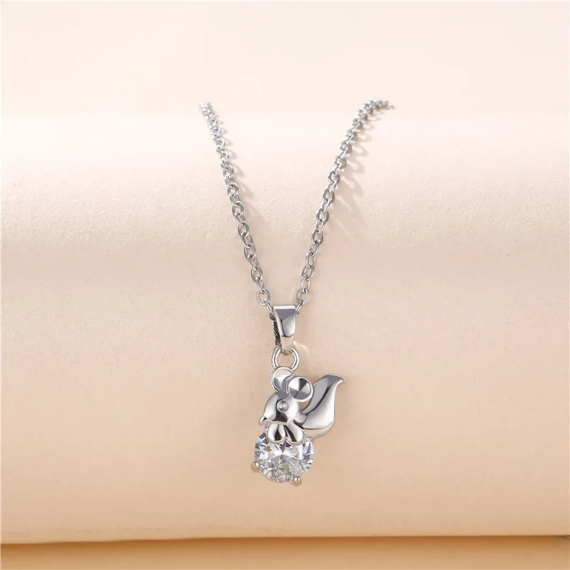 New Design Diamond Animal Pendant Necklaces Stainless Steel Chain Crystal Rhinestone CZ Squirrel Necklaces
New Design Diamond Animal Pendant Necklaces Stainless Steel Chain Crystal Rhinestone CZ Squirrel Necklaces