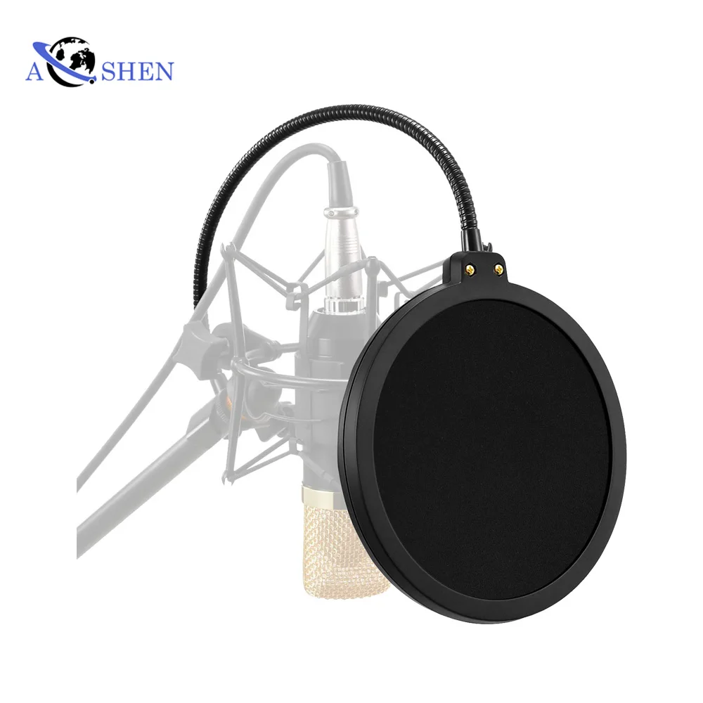 Factory wholesale PS-1 Professional Metal Mic Foam Wind Screen Microphone Pop Filter For Studio Recording, Black
Factory wholesale PS-1 Professional Metal Mic Foam Wind Screen Microphone Pop Filter For Studio Recording, Black