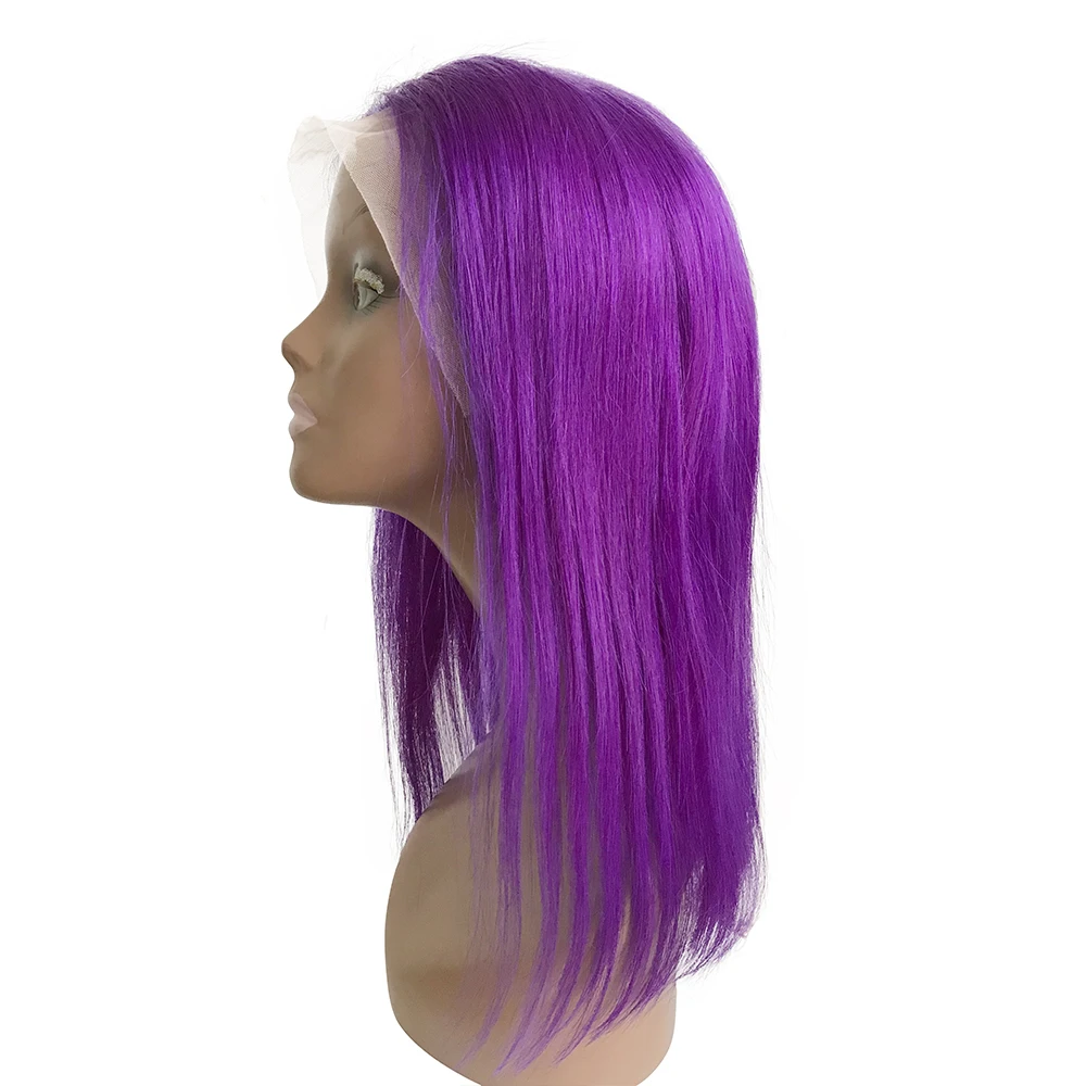 high quality Middle Part Brazilian human hair lace wig blue pink yellow purple BOB wig 130% lace front wig
high quality Middle Part Brazilian human hair lace wig blue pink yellow purple BOB wig 130% lace front wig