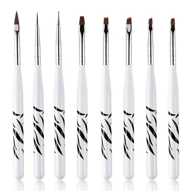 BEAUFLY 8pcs Nail Print Pen Acrylic Nail Art Gel Brush Manicure Brushes Set Nail Brush Kit Gel Varnishes Tools, As pic
BEAUFLY 8pcs Nail Print Pen Acrylic Nail Art Gel Brush Manicure Brushes Set Nail Brush Kit Gel Varnishes Tools, As pic