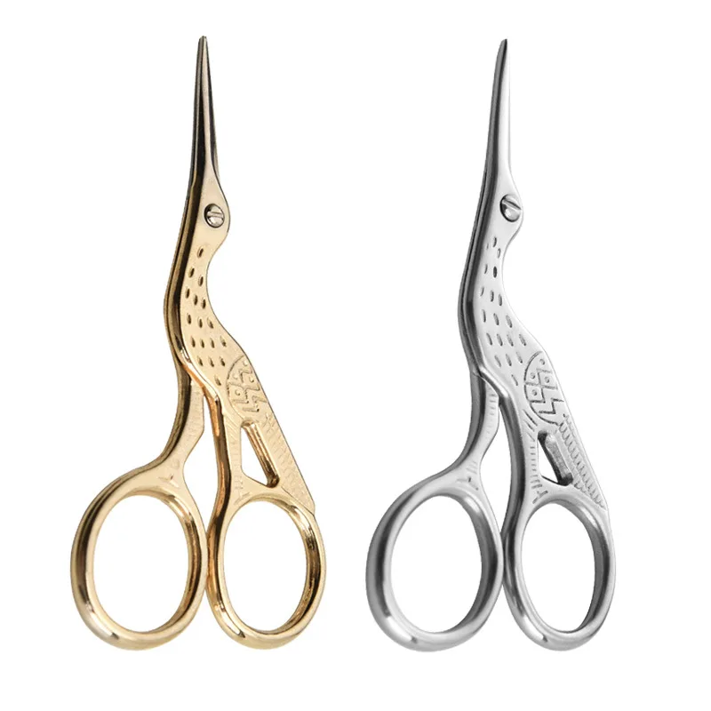 Portable Makeup Tools Electroplate Scissors Crane Scissors Stainless Steel Classic Embroidery Scissors, Silver ,yellow
Portable Makeup Tools Electroplate Scissors Crane Scissors Stainless Steel Classic Embroidery Scissors, Silver ,yellow