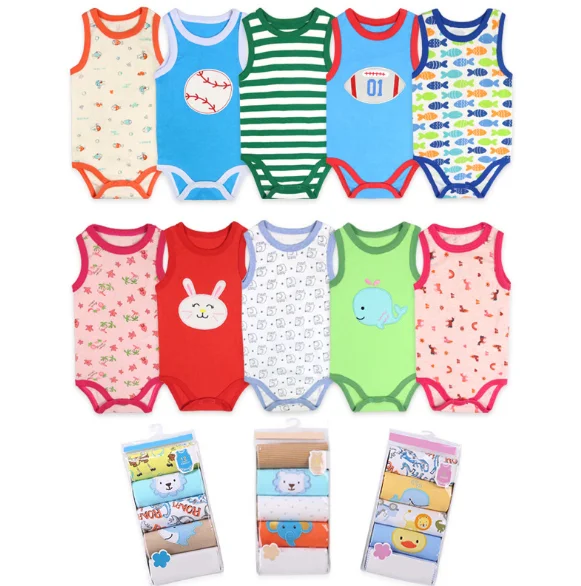 Hot sale Infant clothing 100%cotton baby romper baby summer clothing 5 pieces set baby jumpsuit, As pictures
Hot sale Infant clothing 100%cotton baby romper baby summer clothing 5 pieces set baby jumpsuit, As pictures