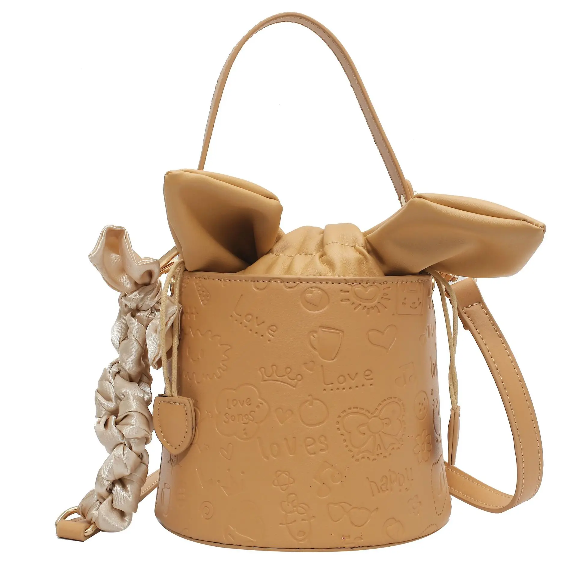 Korean lovely bucket bag fresh and sweet style crossbody bag women hand bags, White, yellow, black
Korean lovely bucket bag fresh and sweet style crossbody bag women hand bags, White, yellow, black
