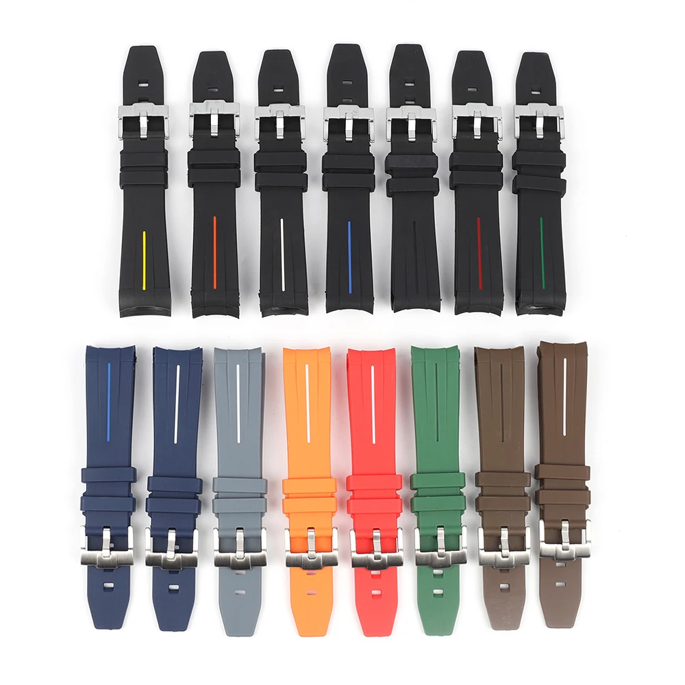 15 Different Colors Silicone Strap Watch Accessories Pin Buckle 20mm22mm for Water Ghost GMT Rubber Strap Sports Waterproof Band
15 Different Colors Silicone Strap Watch Accessories Pin Buckle 20mm22mm for Water Ghost GMT Rubber Strap Sports Waterproof Band