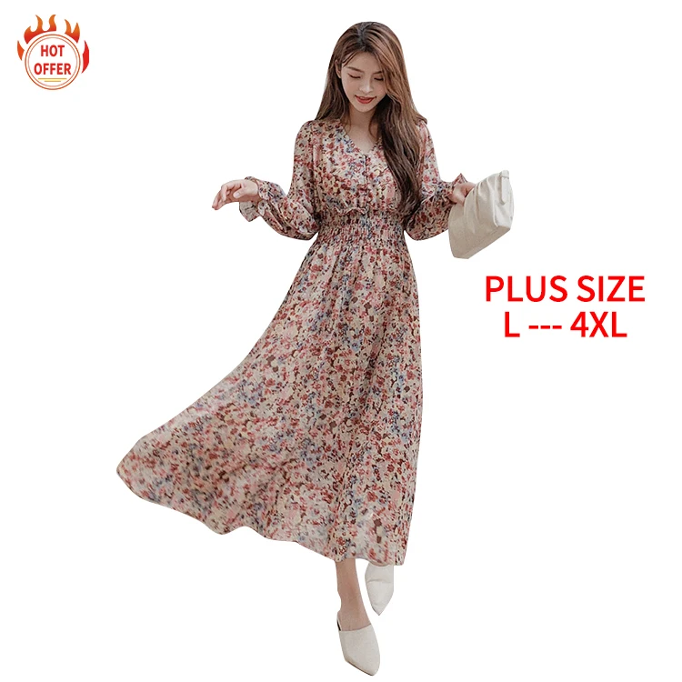 High Quality V-Neck Long Sleeve Stylish Sexy Elegant Chiffon Floral Maxi Woman's Summer Casual Plus Size Dress, Rose red
High Quality V-Neck Long Sleeve Stylish Sexy Elegant Chiffon Floral Maxi Woman's Summer Casual Plus Size Dress, Rose red