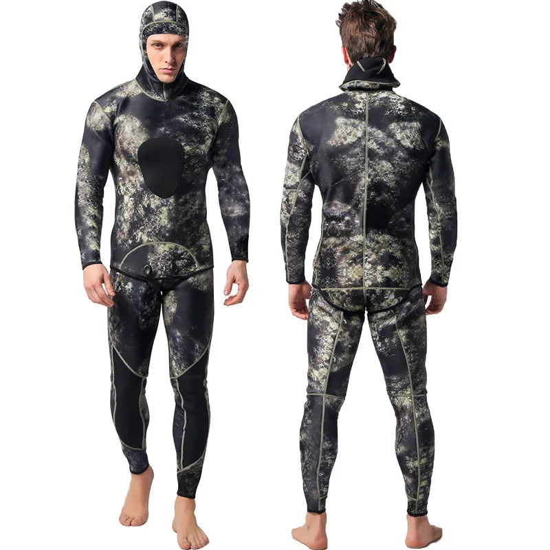SCR rubber 3MM camouflage wetsuit cold and warm split two-piece wetsuit surfing suit
SCR rubber 3MM camouflage wetsuit cold and warm split two-piece wetsuit surfing suit