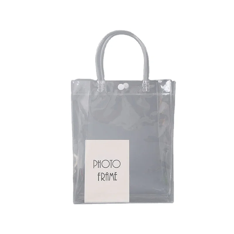 RTS low MOQ Wholesale Custom PVC Transparent Shopping Bag Shoulder Handbag with logo transparent handle bags packing for gifts
RTS low MOQ Wholesale Custom PVC Transparent Shopping Bag Shoulder Handbag with logo transparent handle bags packing for gifts