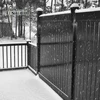 black vinyl privacy fence no fading and distortion