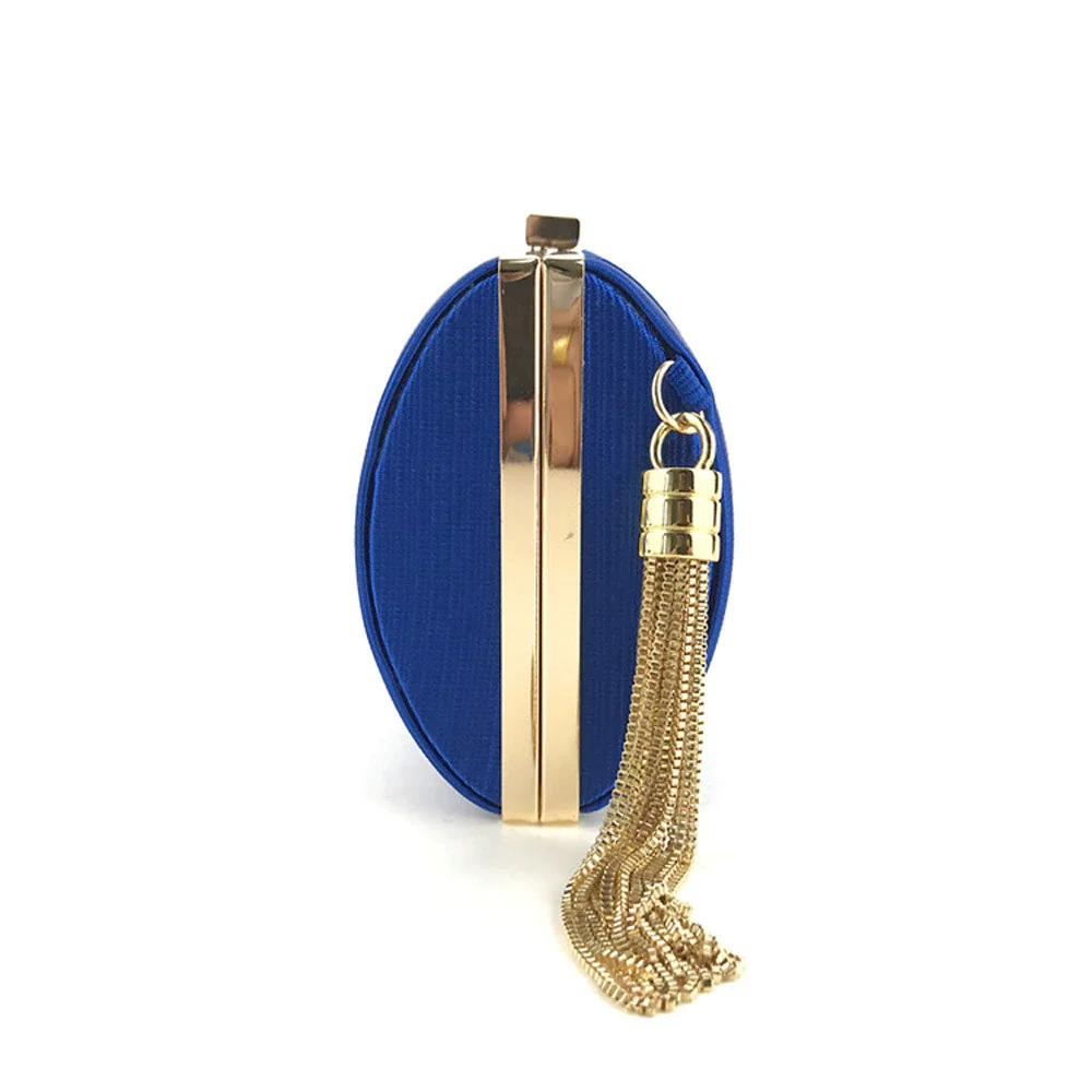 product-GF bags-New Arrival Silk Satin Metal Tassel Lady luxury evening clutch bags chain wedding pa-1