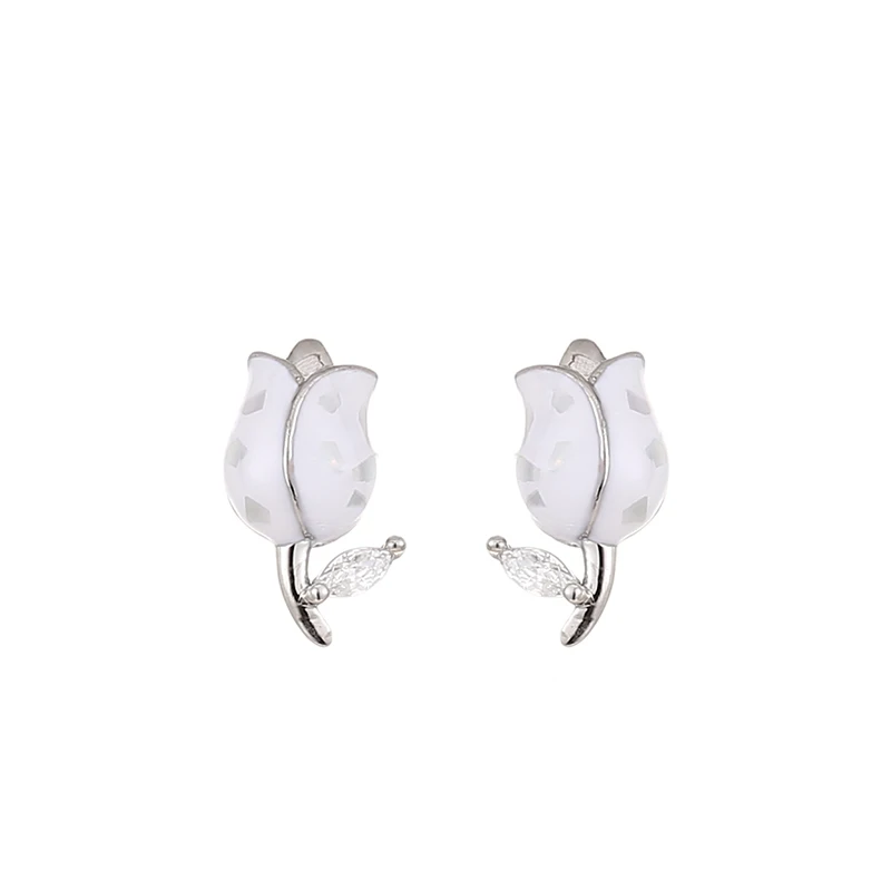 Top quality Fashion 925 Sterling Silver jewelry Rhodium Plated rose Stud Earrings for women 2021
Top quality Fashion 925 Sterling Silver jewelry Rhodium Plated rose Stud Earrings for women 2021