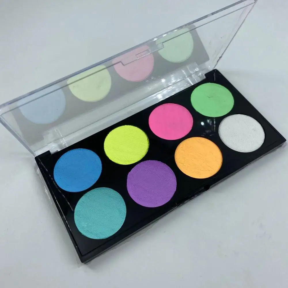 New Fashion UV Pastel Liners Kit Neon Color Makeup Face Paint Palette Powder Kit UV color glow in the dark, 8colors
New Fashion UV Pastel Liners Kit Neon Color Makeup Face Paint Palette Powder Kit UV color glow in the dark, 8colors